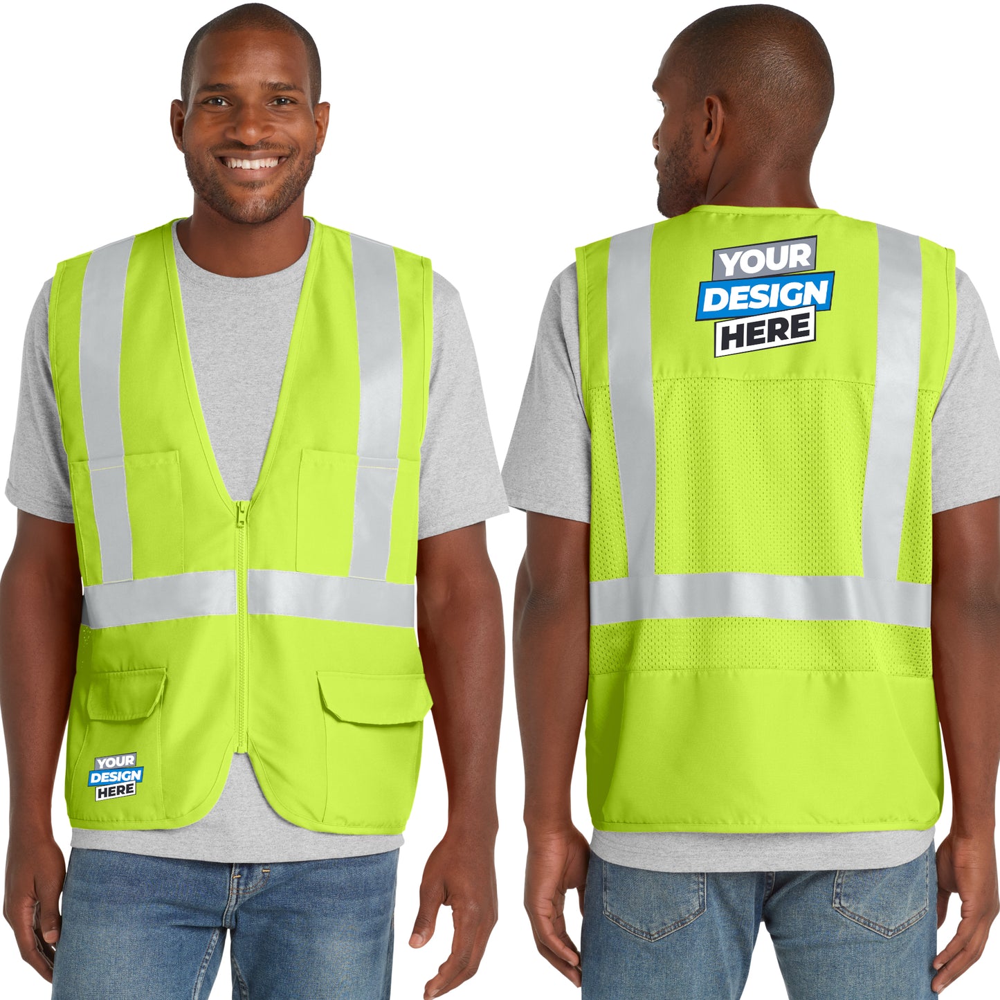 CornerStone® ANSI 107 Class 2 Mesh Back Safety Vest (CSV405)