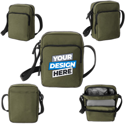 Custom Printed Port Authority® Upright Crossbody Bag (BG918)