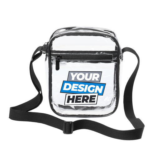 Custom Printed Port Authority ® Clear Crossbody Bag, Stadium Approved, Adjustable Strap(BG931)