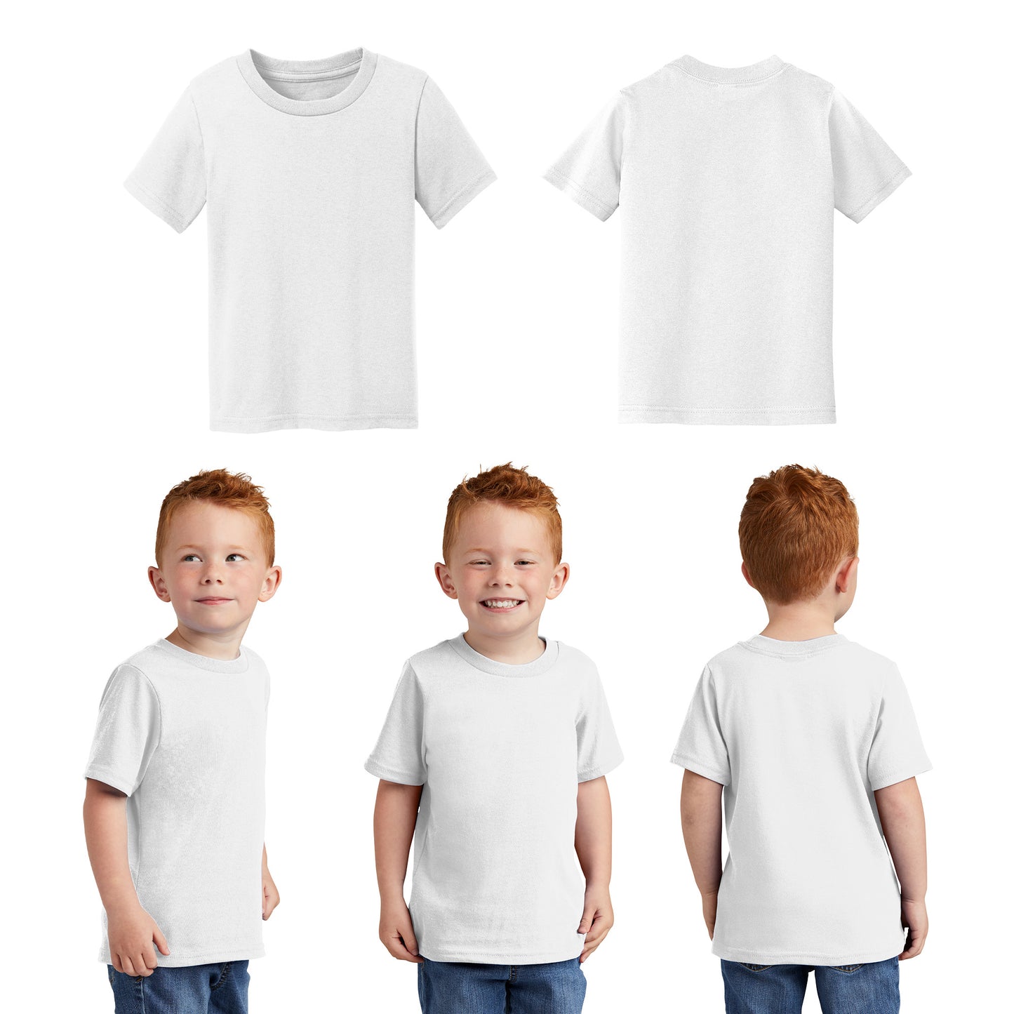 Unisex Toddler Core Cotton Tee - 100% Cotton Port & Company®-(CAR54T)