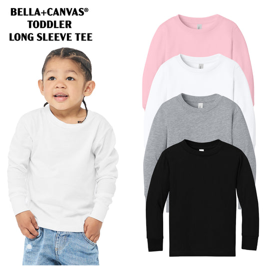 Unisex Toddler Jersey Long Sleeve Tee - BELLA + CANVAS (BC3501T)