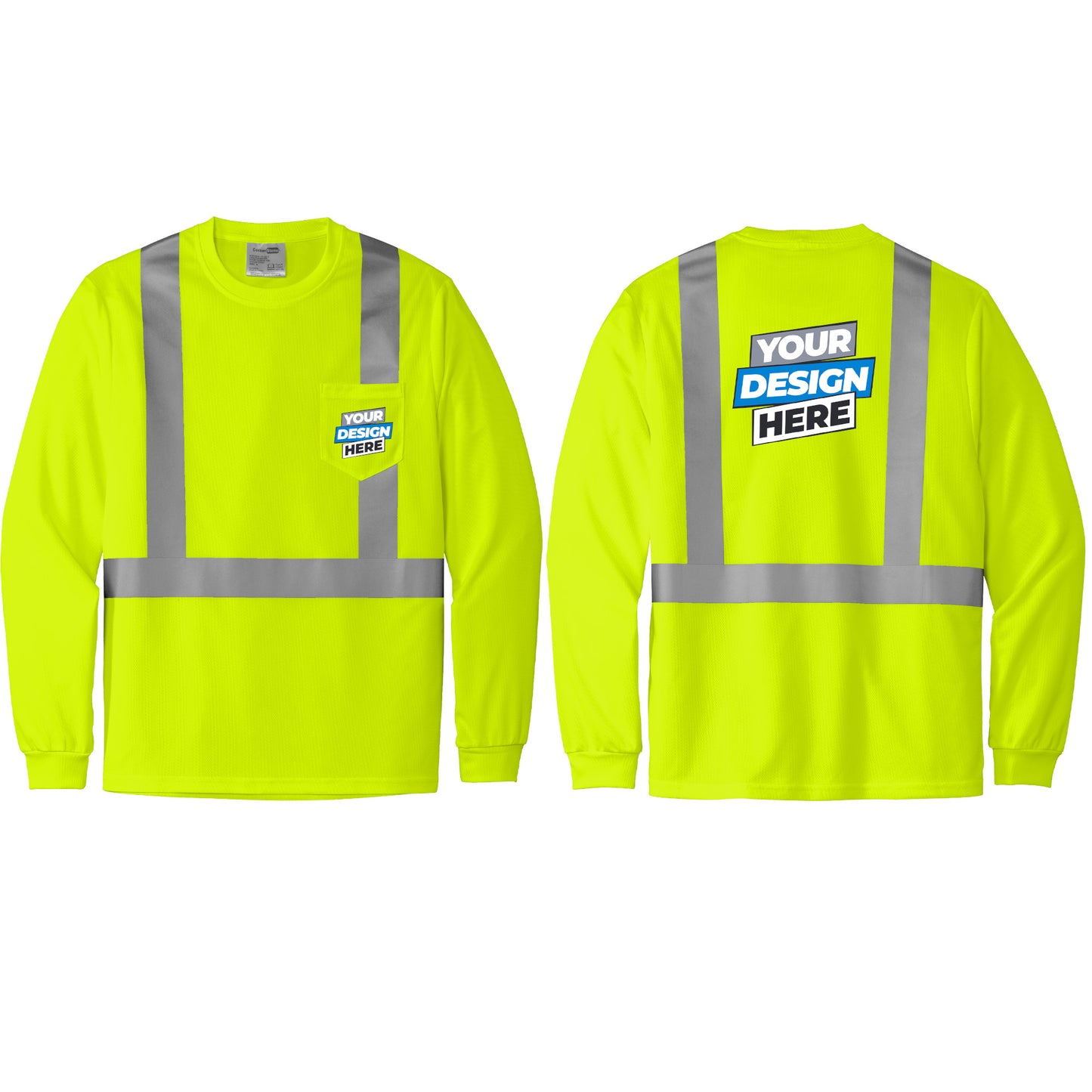 CornerStone® ANSI 107 Class 2 Mesh Long Sleeve Tee(CS201)