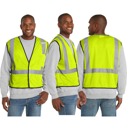 CornerStone® ANSI 107 Class 2 Economy Mesh One-Pocket Vest (CSV100)