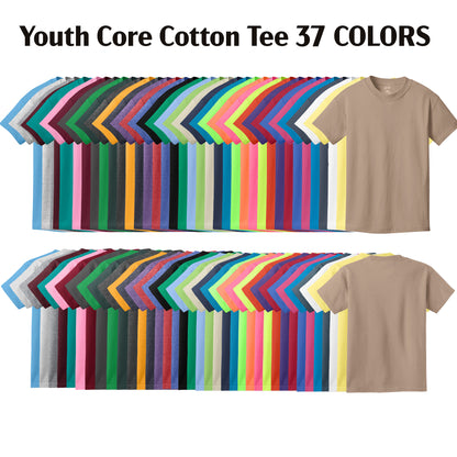 Unisex Youth Core Cotton Tee - 100% Cotton Port & Company® (PC54Y)