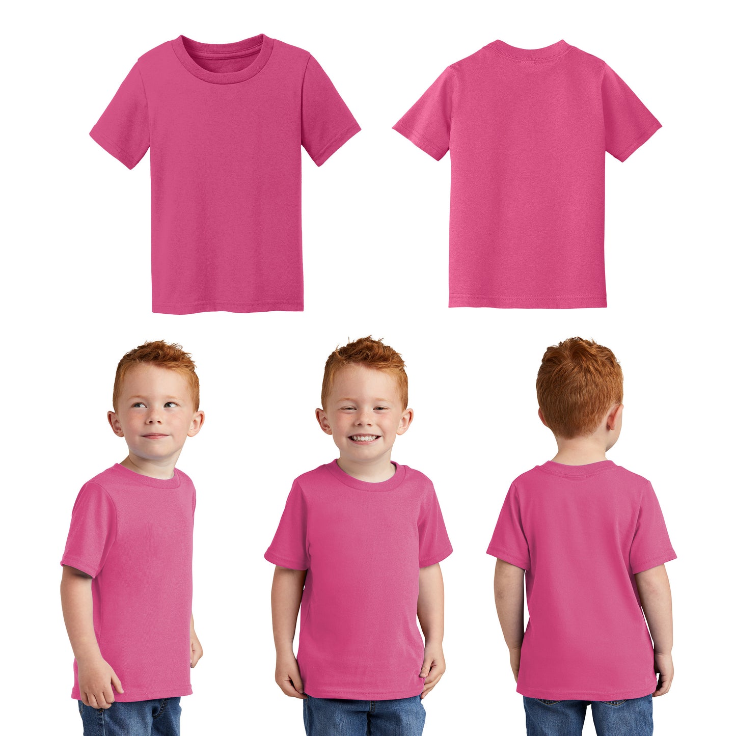Unisex Toddler Core Cotton Tee - 100% Cotton Port & Company®-(CAR54T)