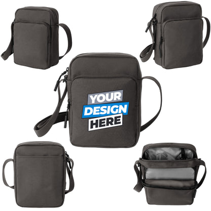 Custom Printed Port Authority® Upright Crossbody Bag (BG918)