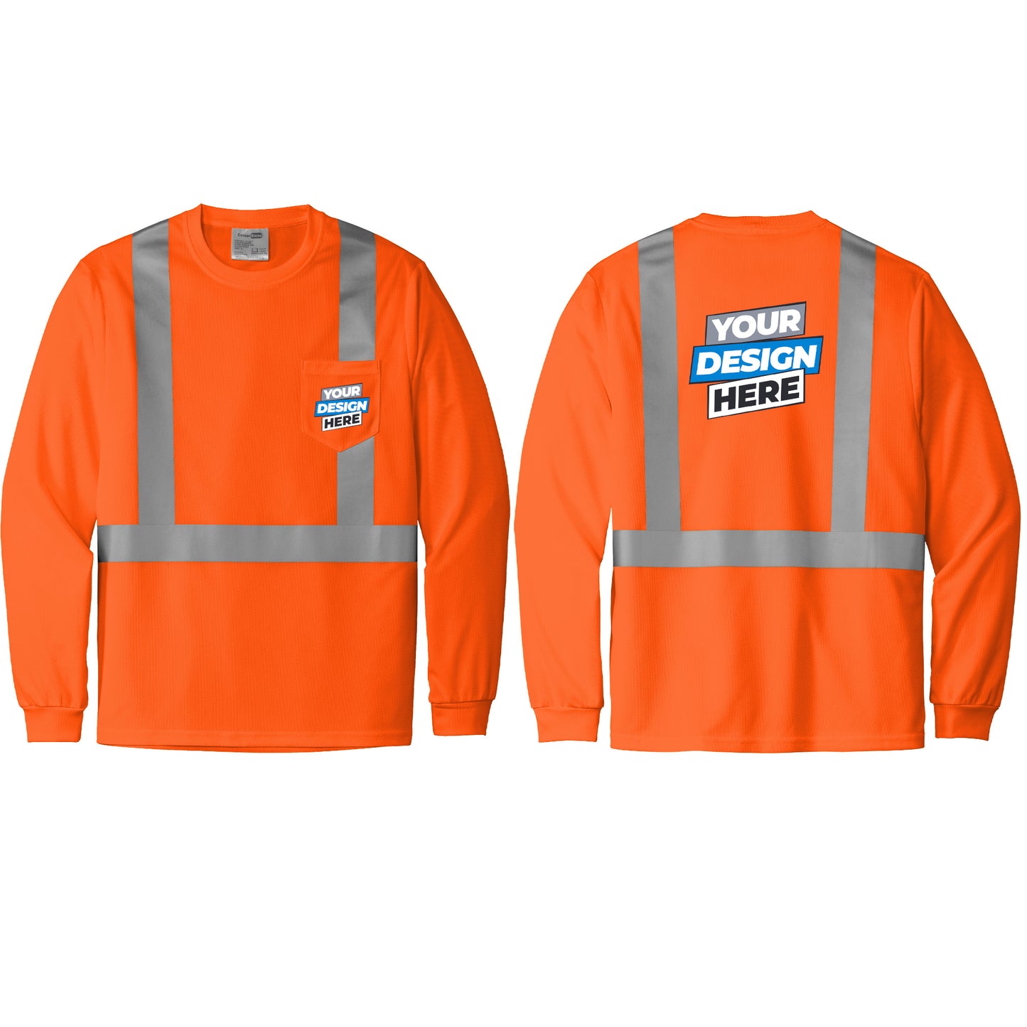 CornerStone® ANSI 107 Class 2 Mesh Long Sleeve Tee(CS201)