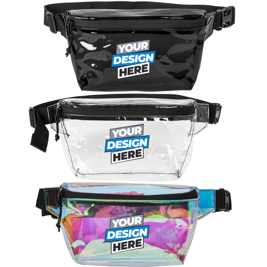 Custom Printed Port Authority® Clear Hip Pack, Stadium Approved, Adjustable Strap(BG930)