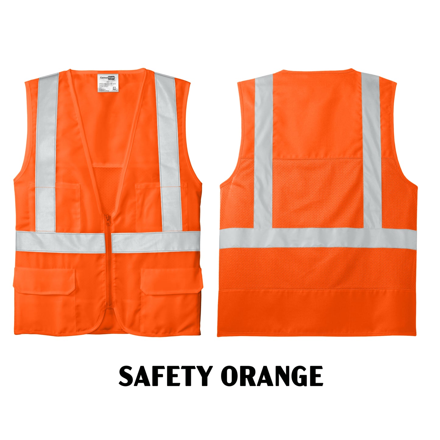 CornerStone® ANSI 107 Class 2 Mesh Back Safety Vest (CSV405)