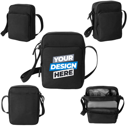 Custom Printed Port Authority® Upright Crossbody Bag (BG918)