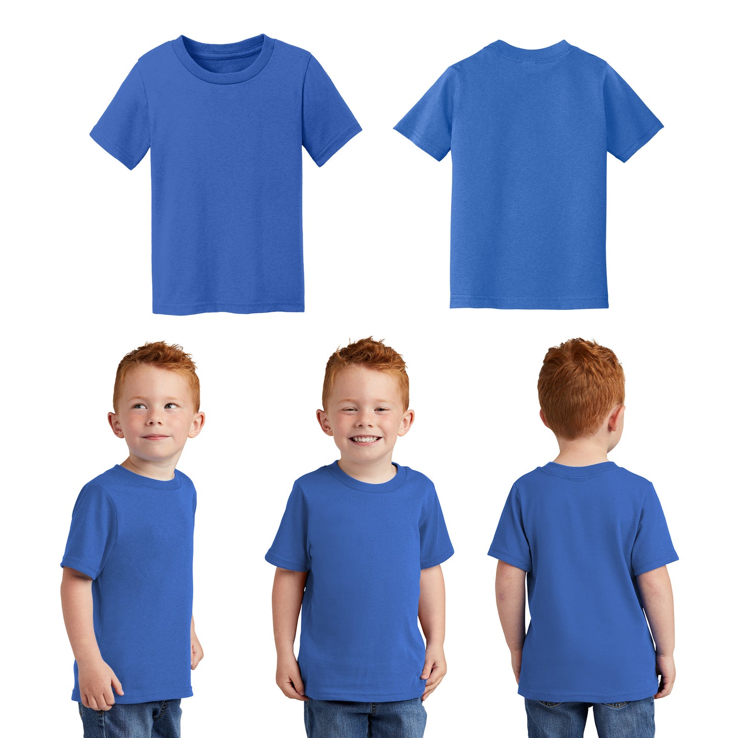 Unisex Toddler Core Cotton Tee - 100% Cotton Port & Company®-(CAR54T)