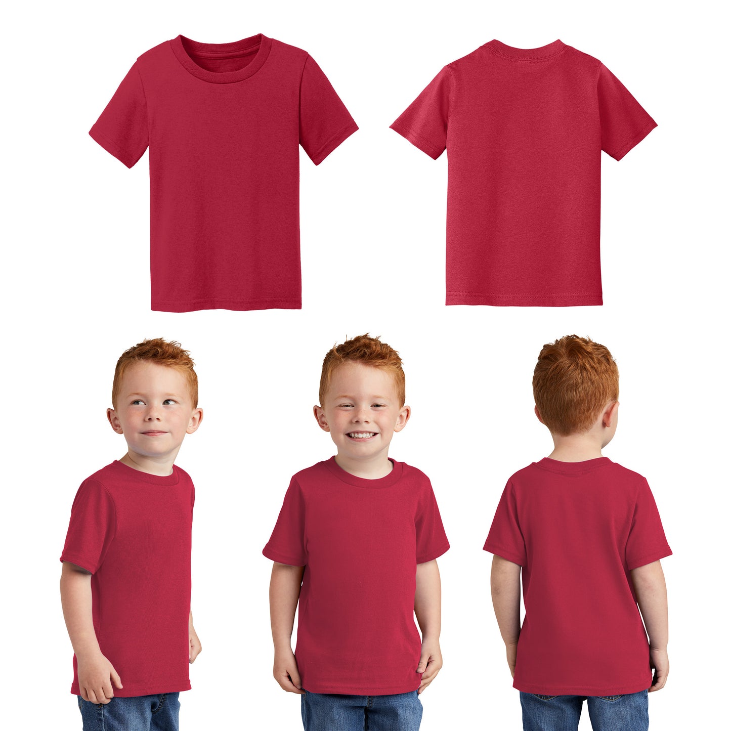 Unisex Toddler Core Cotton Tee - 100% Cotton Port & Company®-(CAR54T)