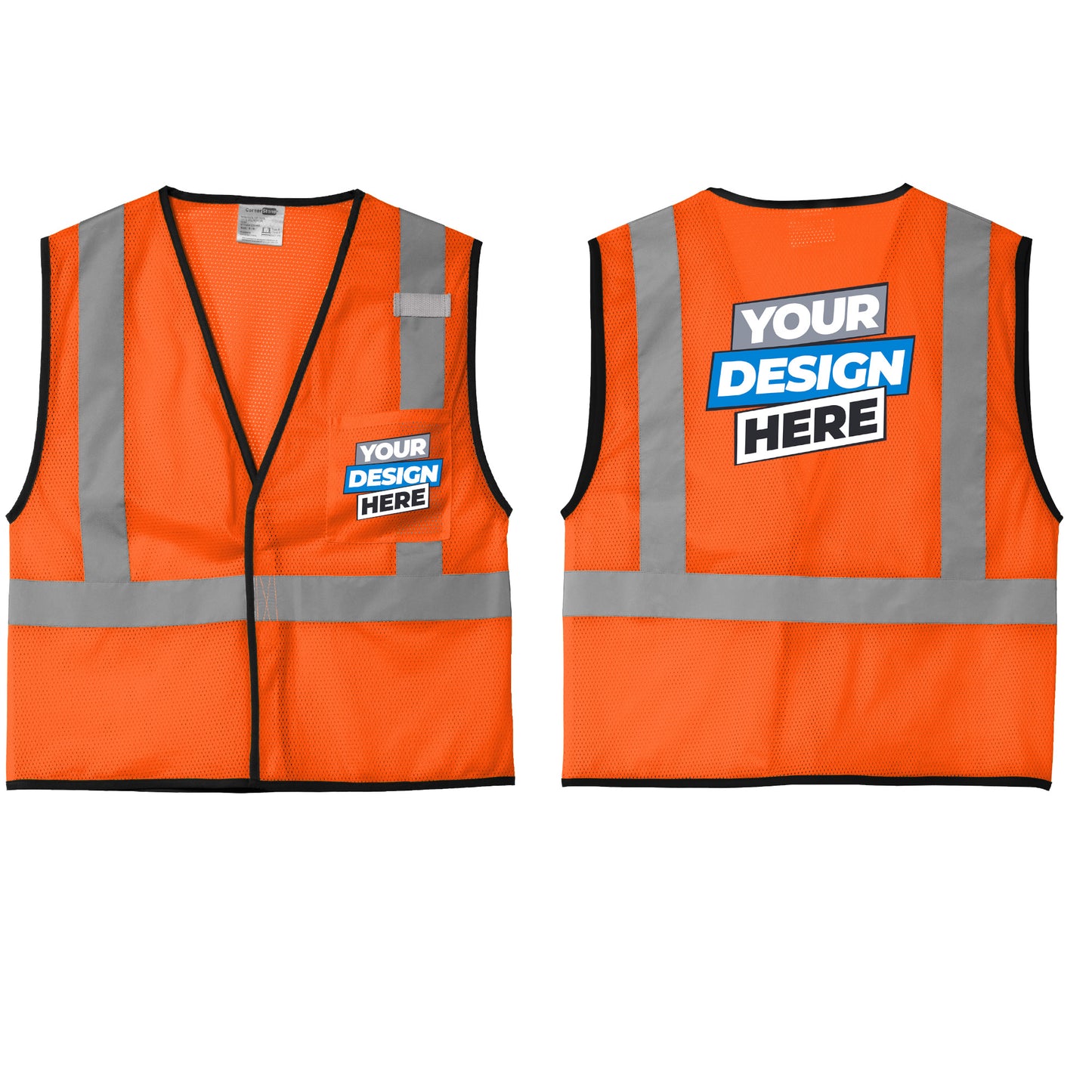 CornerStone® ANSI 107 Class 2 Economy Mesh One-Pocket Vest (CSV100)