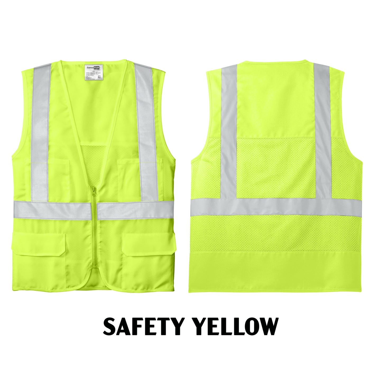 CornerStone® ANSI 107 Class 2 Mesh Back Safety Vest (CSV405)
