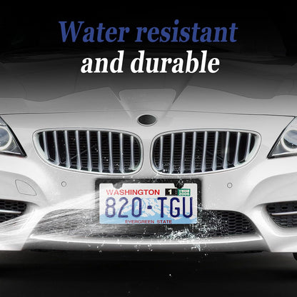 Custom Matte Black Aluminum License Plate Frame 100% Street Legal