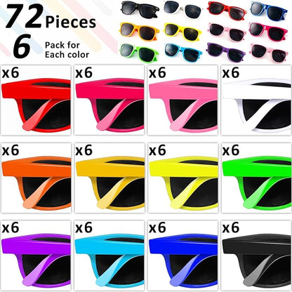 Neon Sunglasses Pack, Birthday, Party, Wedding 72pcs Pack