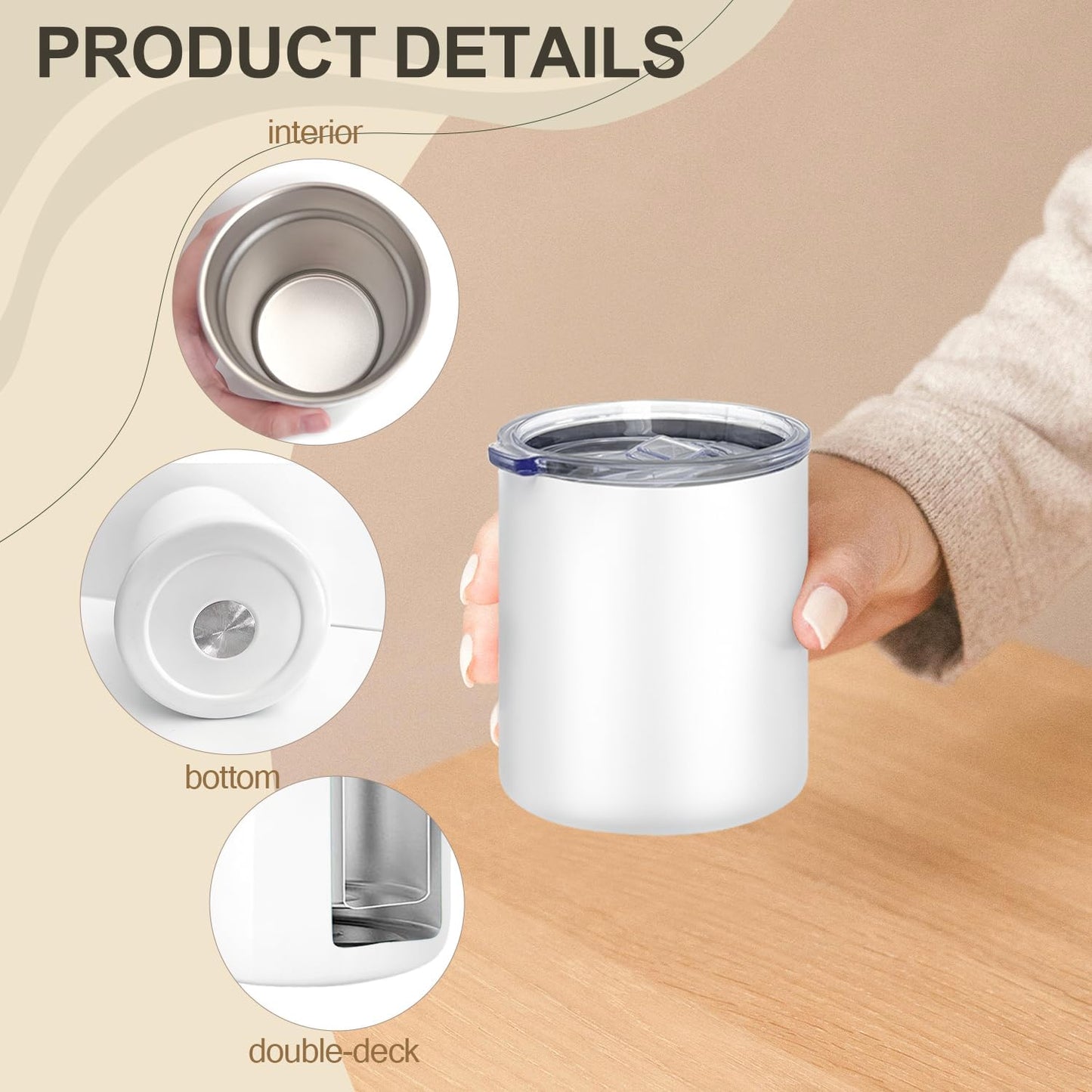 Stainless Steel Insulated Coffee Mug 16pcs Pack (CM107)