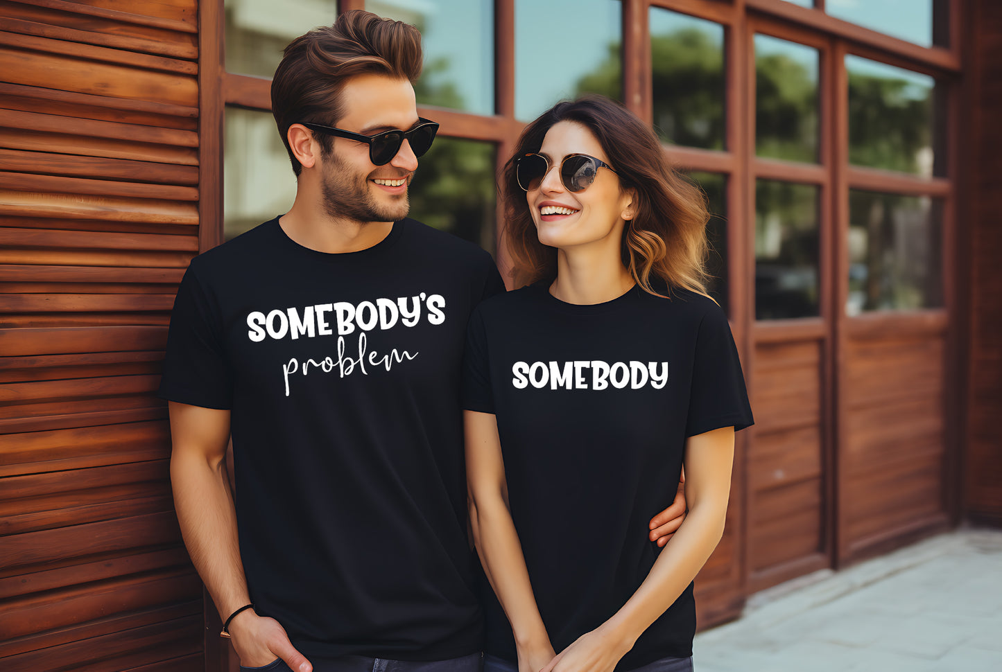 Somebody's Problem Couples Matching Shirt, Gift For Wife, Couple Shirts, Funny Couples Tee, Funny Matching Tees, Funny Couple Matching Gifts