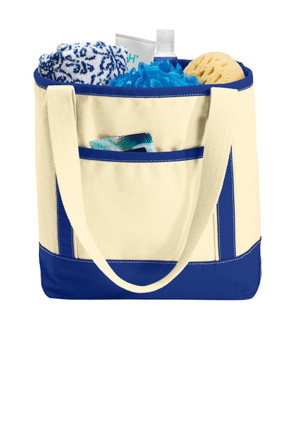 Custom Printed Medium Cotton Canvas Boat Tote Port Authority® (BG412)