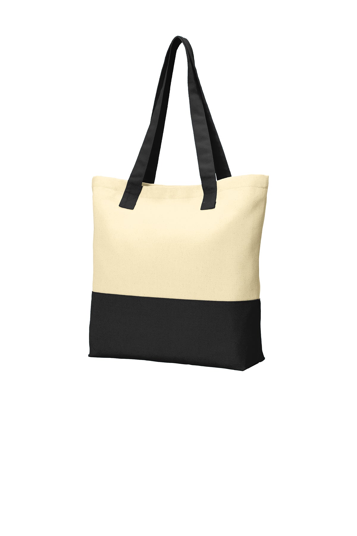 Custom Printed Color block Cotton Tote Port Authority® (BG414)