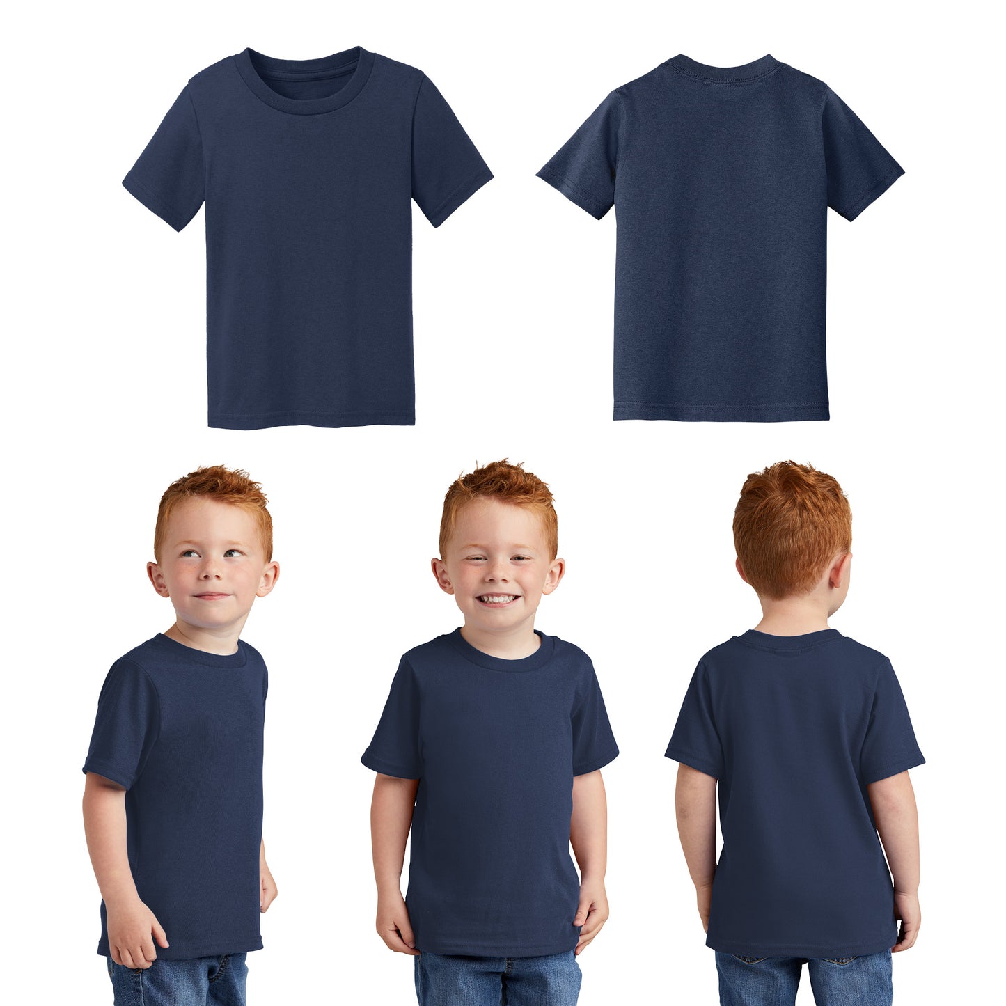 Unisex Toddler Core Cotton Tee - 100% Cotton Port & Company®-(CAR54T)