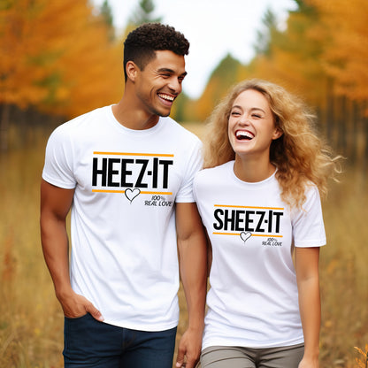 Sheez-It Heez-It matching Tshirts for couples, Valentines Gift for Him and Her, Anniversary gift, Birthday gift for him, Christmas gift for him