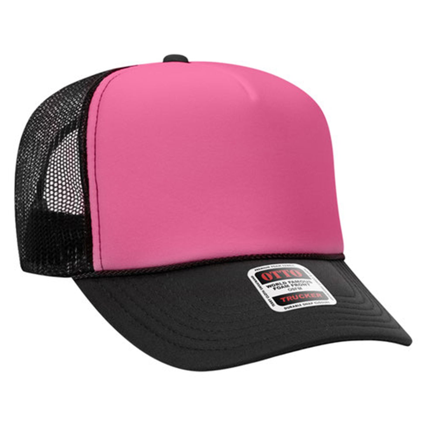 Custom Embroidered 5 Panel High Crown Mesh Back Trucker Hat OTTO CAP® (39-165)