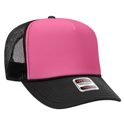 Custom Embroidered 5 Panel High Crown Mesh Back Trucker Hat OTTO CAP® (39-165)