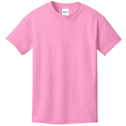 Unisex Youth Core Cotton Tee - 100% Cotton Port & Company® (PC54Y)