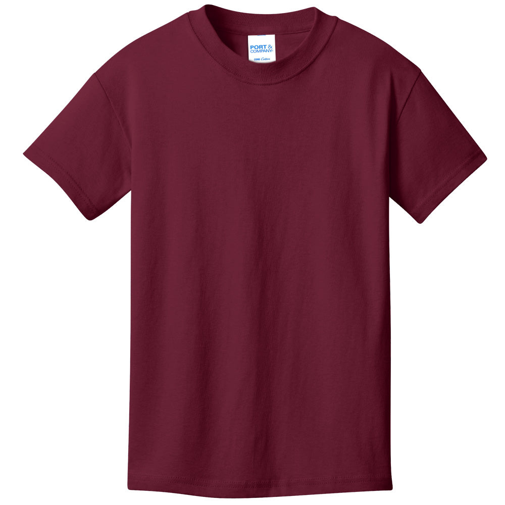 Unisex Youth Core Cotton Tee - 100% Cotton Port & Company® (PC54Y)