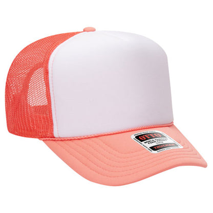 Custom Embroidered 5 Panel High Crown Mesh Back Trucker Hat OTTO CAP® (39-165)