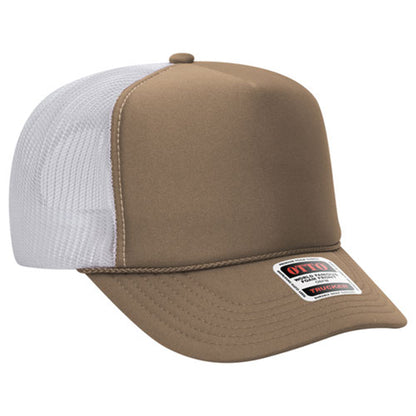 Custom Embroidered 5 Panel High Crown Mesh Back Trucker Hat OTTO CAP® (39-165)