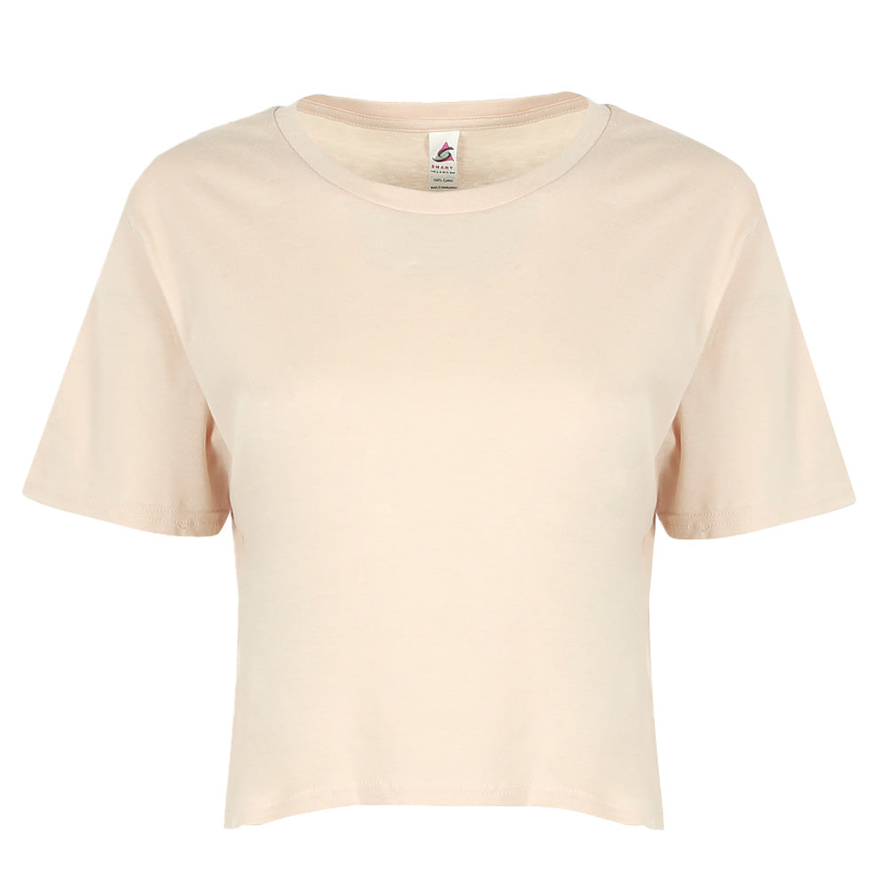 Relaxed Fit Cropped Tee  4.3 oz - 100% Cotton - SMART BLANKS (4003)