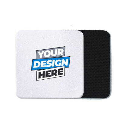 Custom Printed 4 Inch Square Rubber Coasters (CC104)