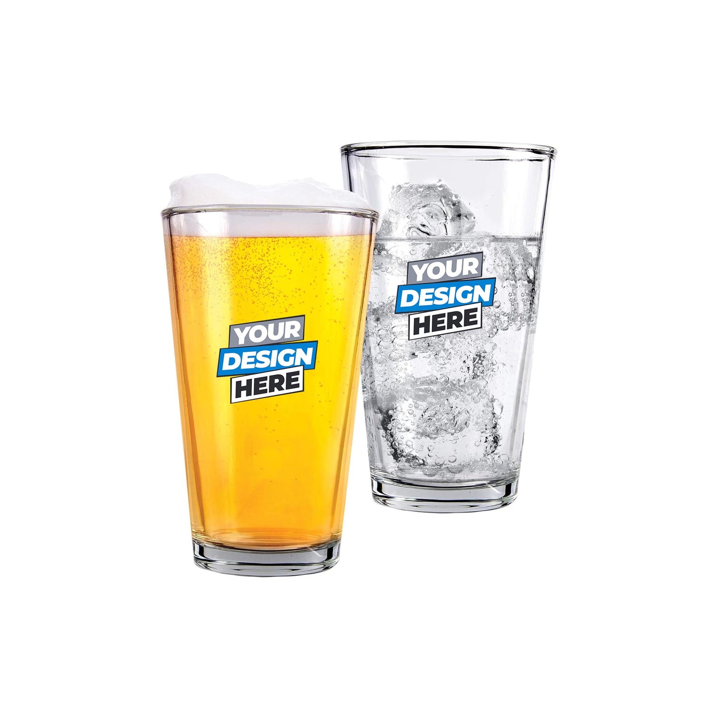 Custom Printed 16oz Beer, Cocktail, Juice Glass (CM114)