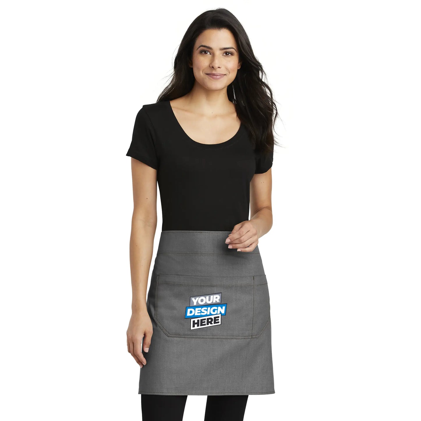 Custom Printed Market Half Bistro Apron Port Authority ® (A801)