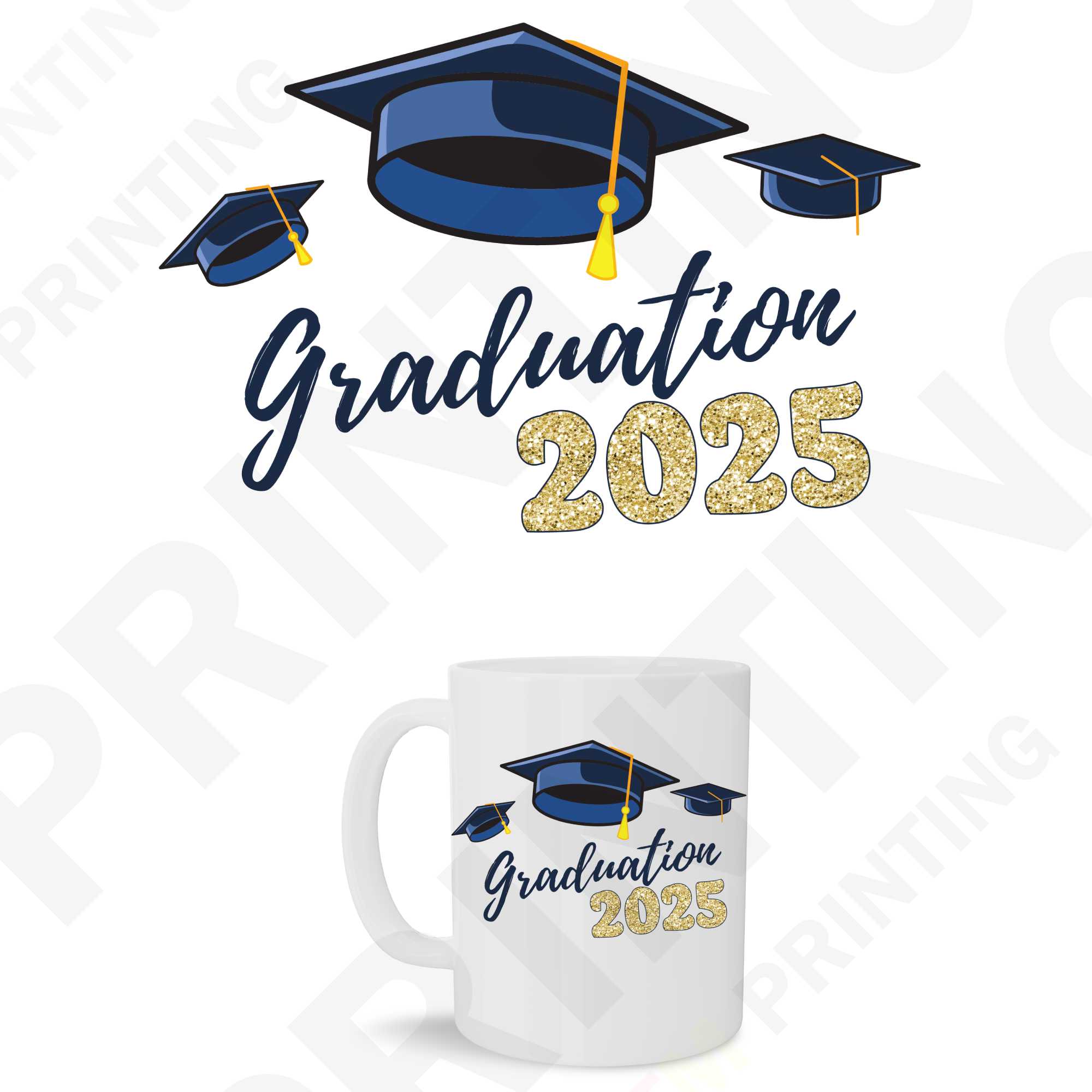 Class Of 2025 Graduation Sticker For Mugs (11 oz to 15oz) – UTM PRINTING