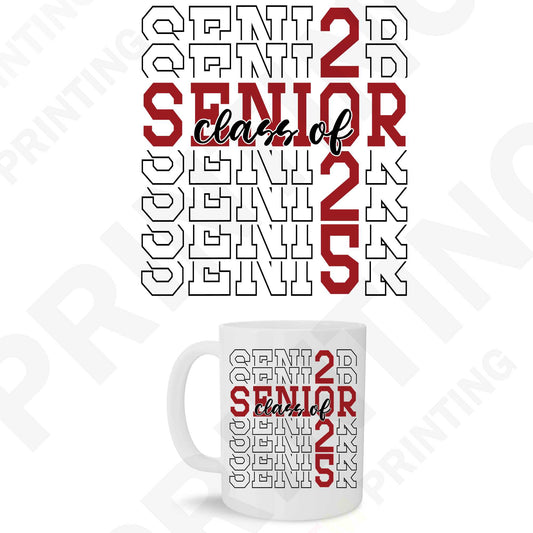 Senior Graduation Class of 2025 Sticker For Mugs (11 oz to 15oz)