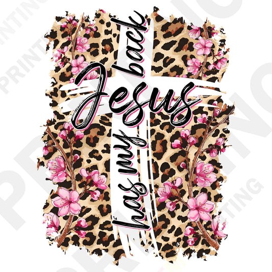 Jesus Has My Back DTF Transfer Film