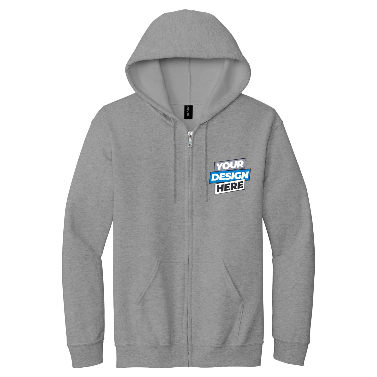 Unisex Heavy Blend™ Full-Zip Hooded Sweatshirt - Gildan (18600)