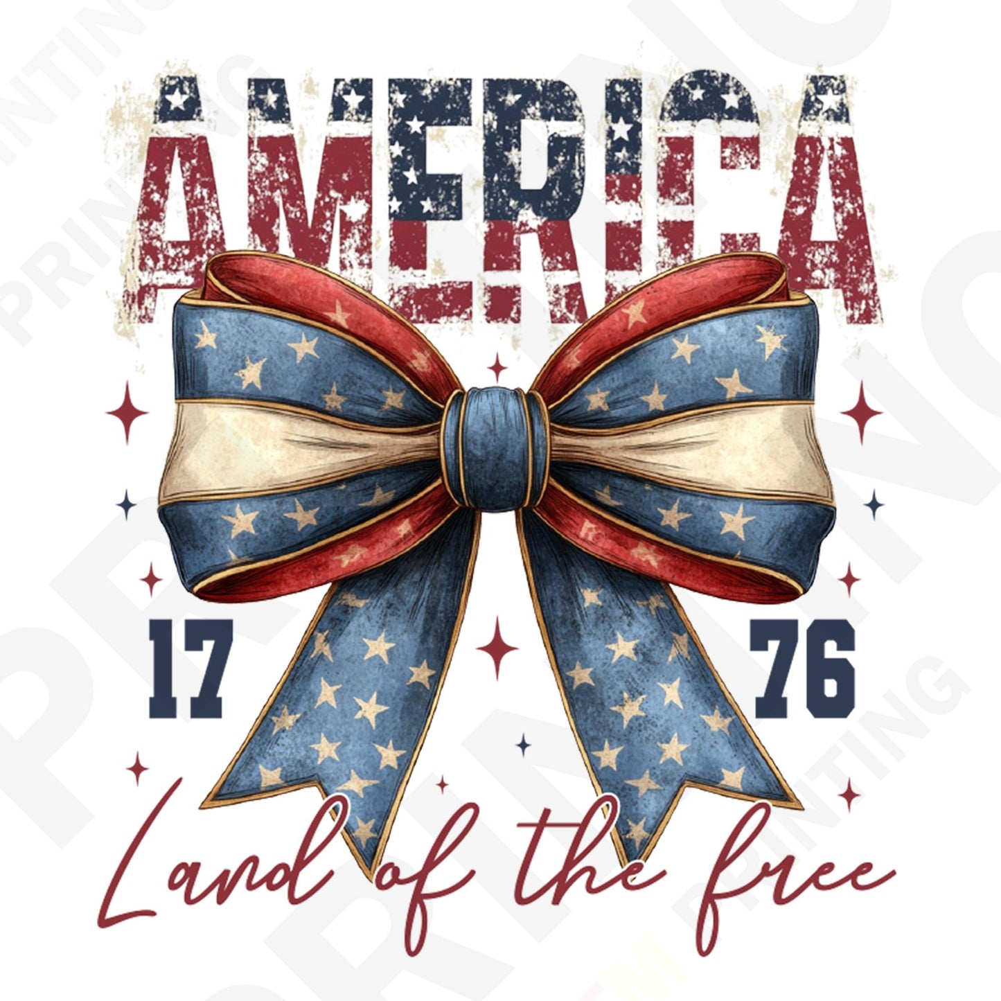 4th of July Coquette DTF Transfer Film
