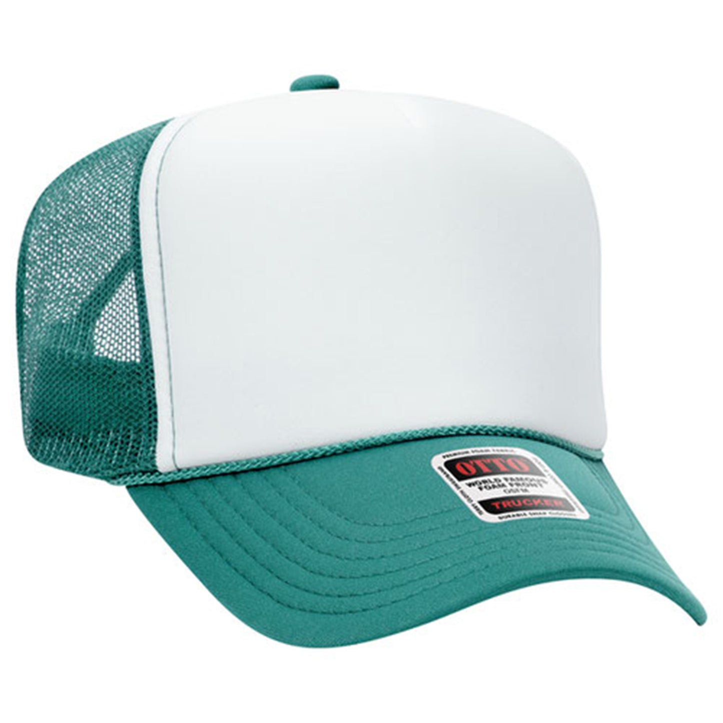 Custom Embroidered 5 Panel High Crown Mesh Back Trucker Hat OTTO CAP® (39-165)
