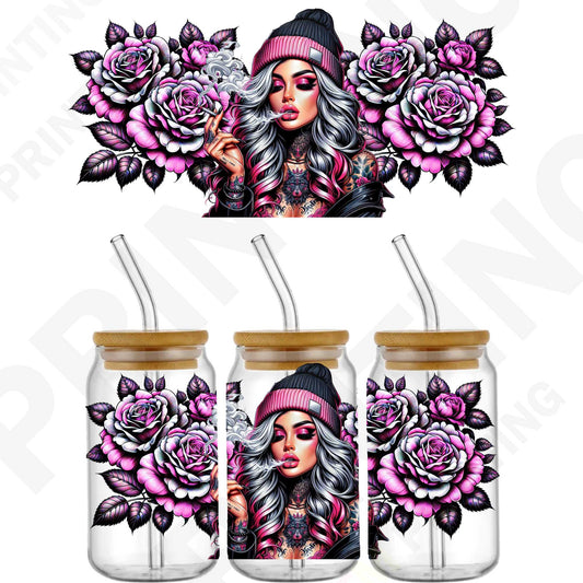 Badass Trendy Wrap For 16 oz Glass Cups