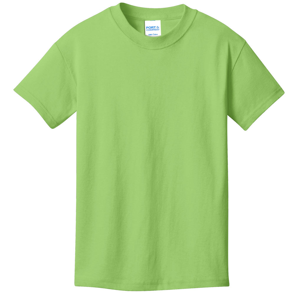 Unisex Youth Core Cotton Tee - 100% Cotton Port & Company® (PC54Y)