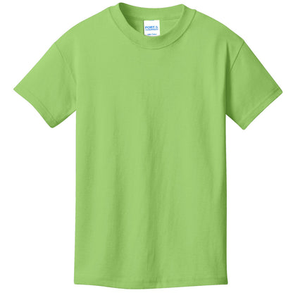 Unisex Youth Core Cotton Tee - 100% Cotton Port & Company® (PC54Y)