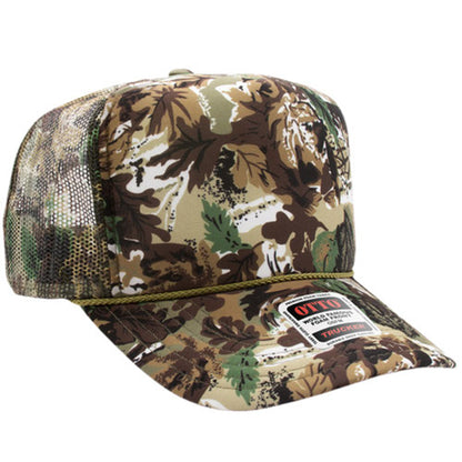Custom Embroidered 5 Panel High Crown Mesh Back Trucker Hat OTTO CAP® (39-165)