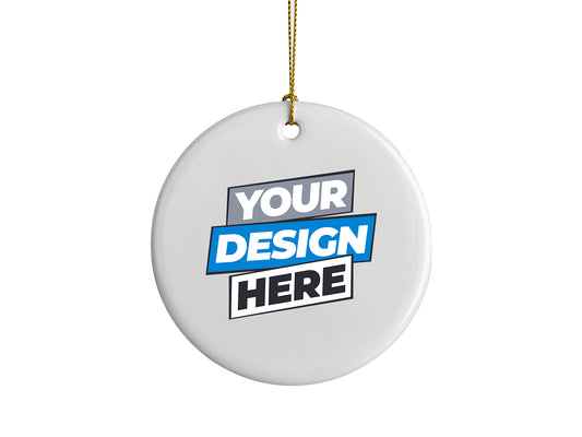 Custom Printed Ceramic Ornament (3inx3 in)