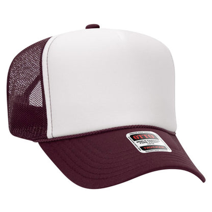 Custom Embroidered 5 Panel High Crown Mesh Back Trucker Hat OTTO CAP® (39-165)