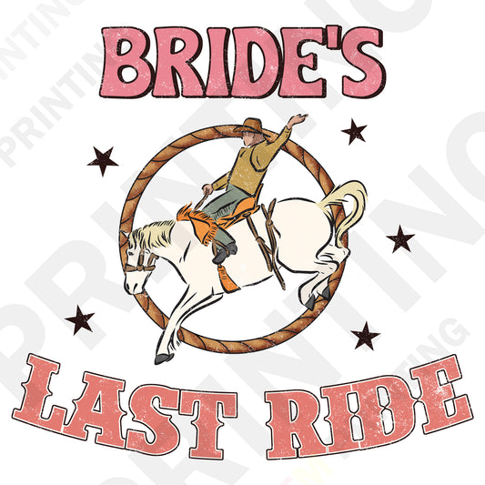 Bride’s Last Ride – Last Rodeo Bachelorette Western Design