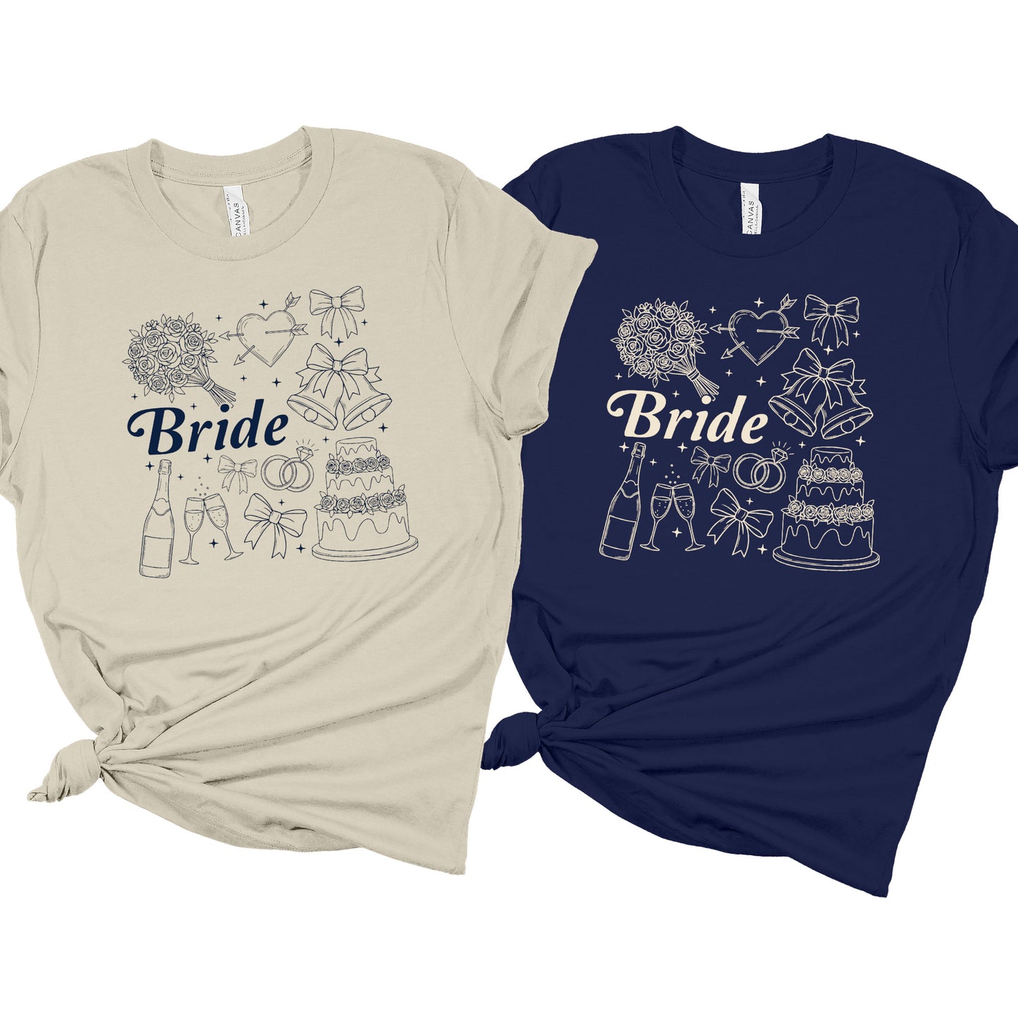 Bride Line Art Wedding Bachelorette Party DTF Transfer